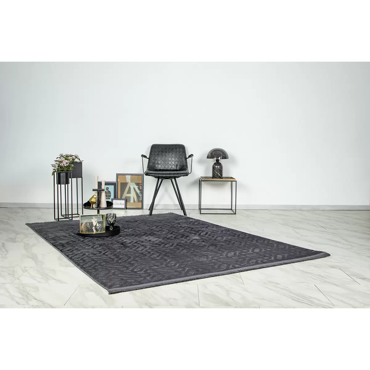 Teppich Damla Graphit