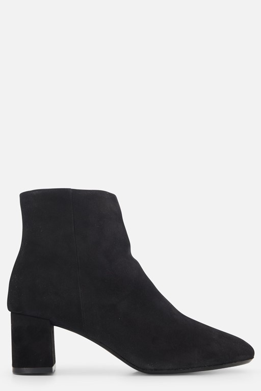 Linea Zeta Enkellaarsjes zwart Suede