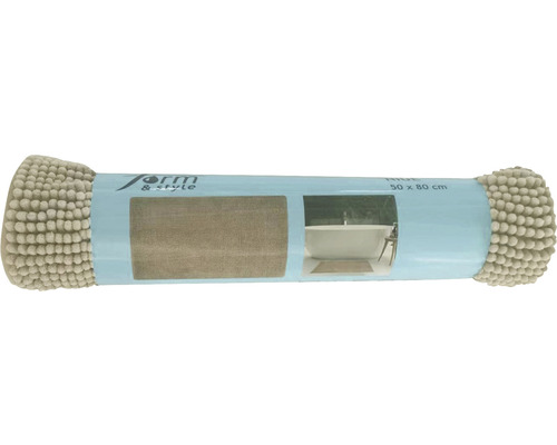 form&style badmat chenille 80 x 50 cm taupe