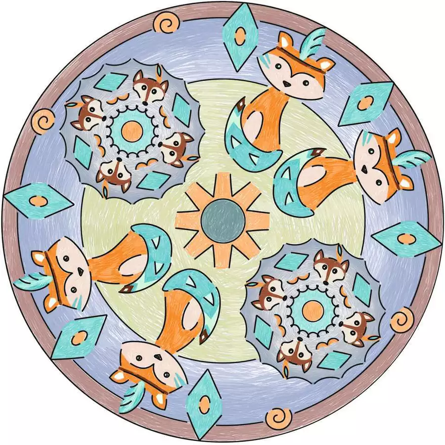 Ravensburger Midi Mandala-Designer Boho Style bunt