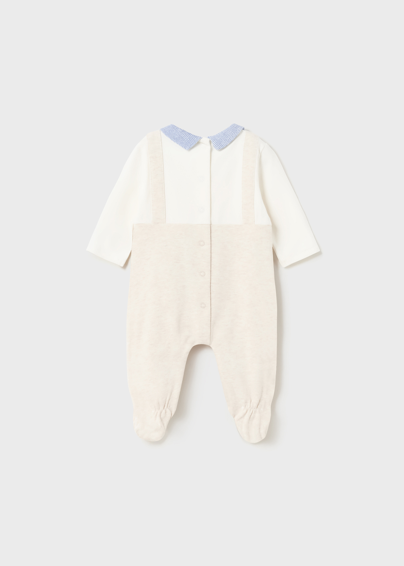 Macacão Better Cotton estilo jardineira para recém-nascido