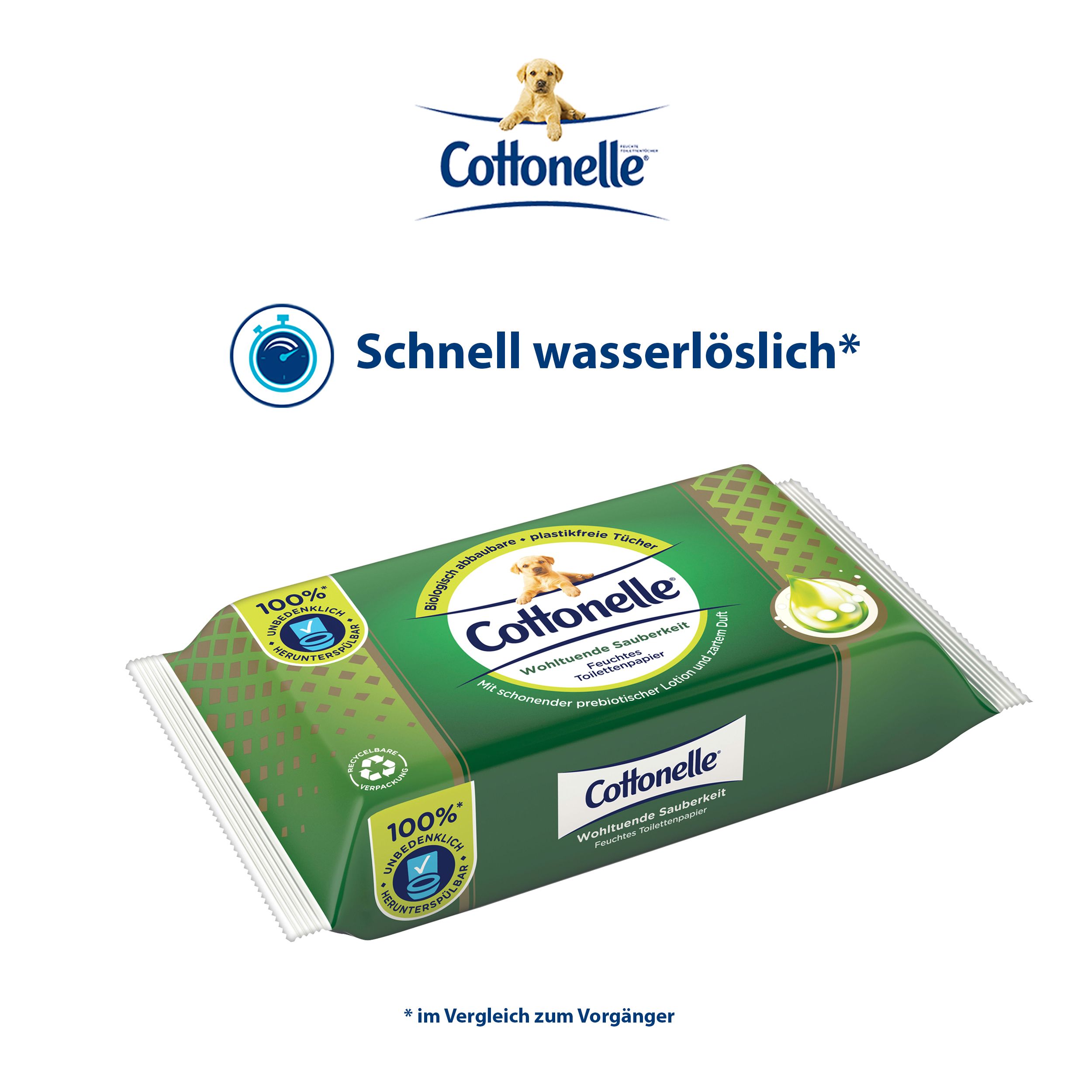 Cottonelle Feuchtes Toilettenpapier Wohltuende Sauberkeit