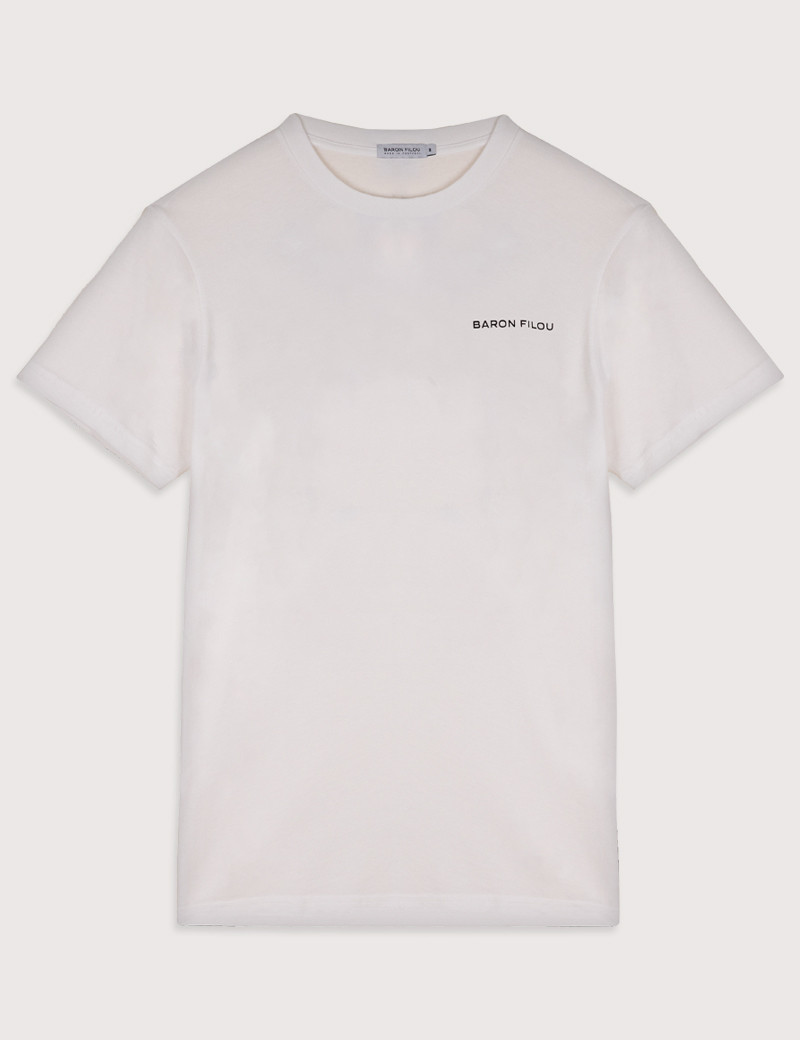 BARON FILOU T-SHIRT HOMME BLANC BACKPRINT LXXIX