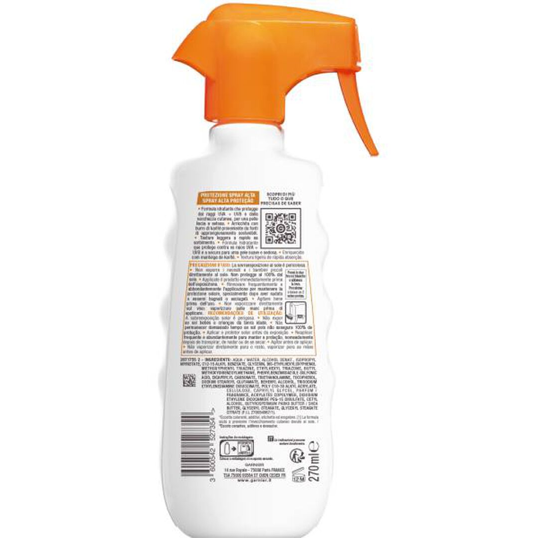 GARNIER AMBRE SOLAIRE AMBRE SOLAIRE Hydra Protect 24H Spray de Alta Proteção FPS50 com Vitamina E - 270ml