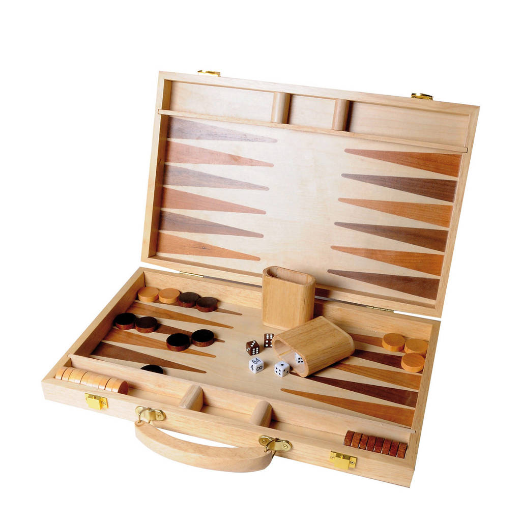 backgammon ingelegd hout 38,1 cm Backgammon ingelegd hout (38,1cm)