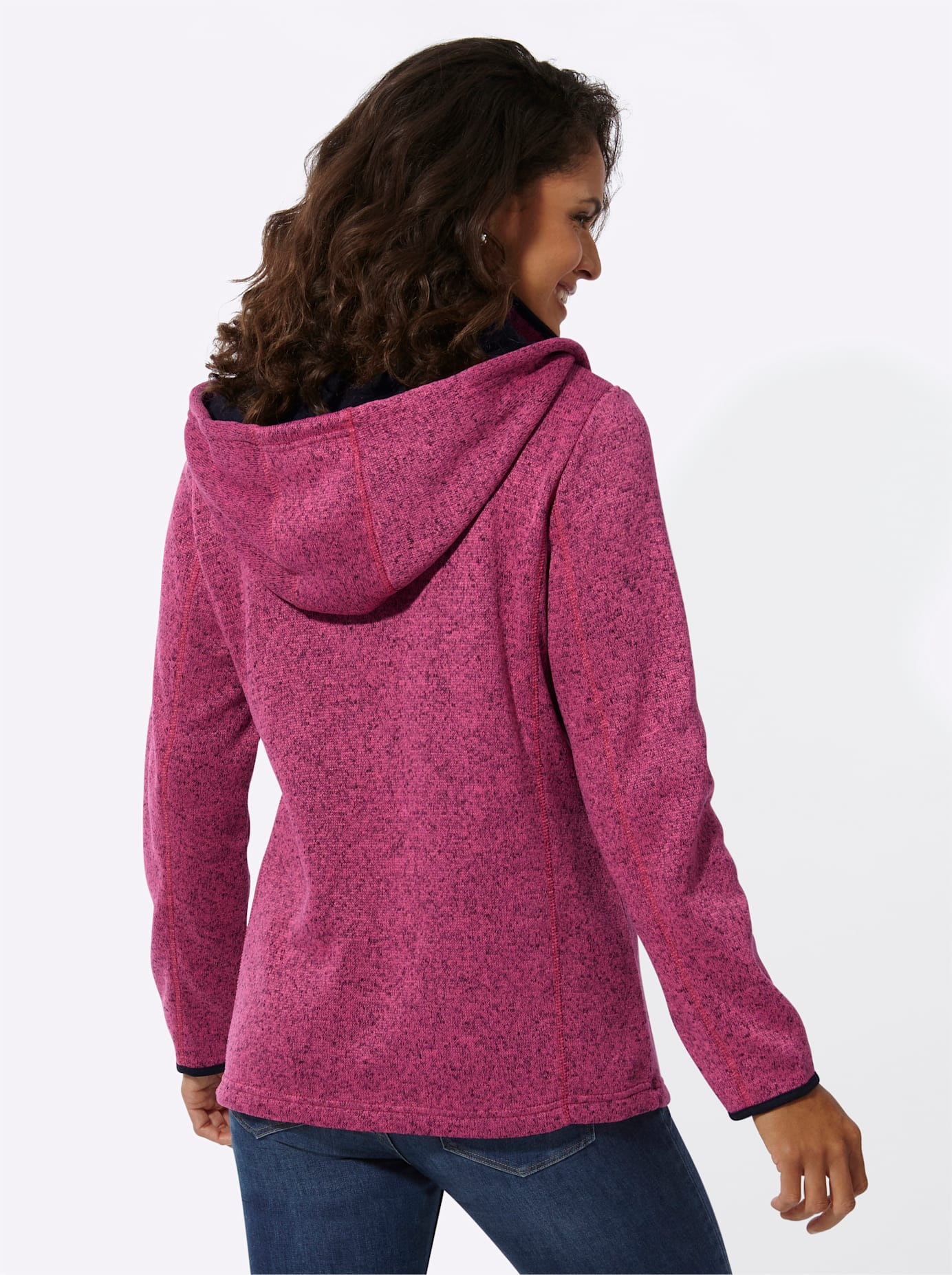 Casual Looks Fleecejacke mit Kapuze