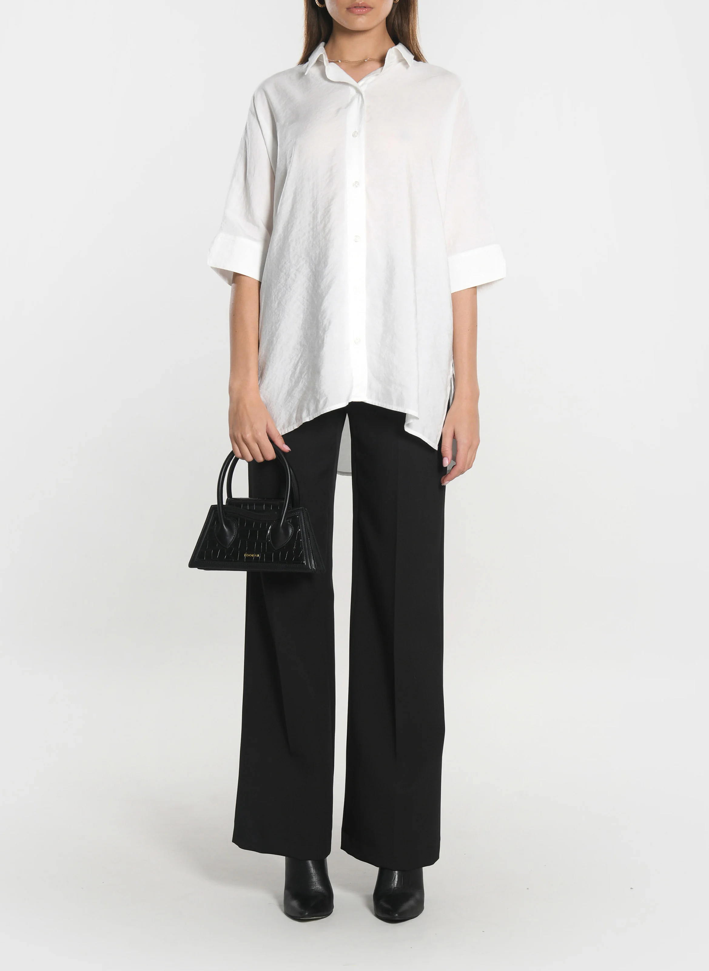 LILOU - Chemise col classique| Blanc