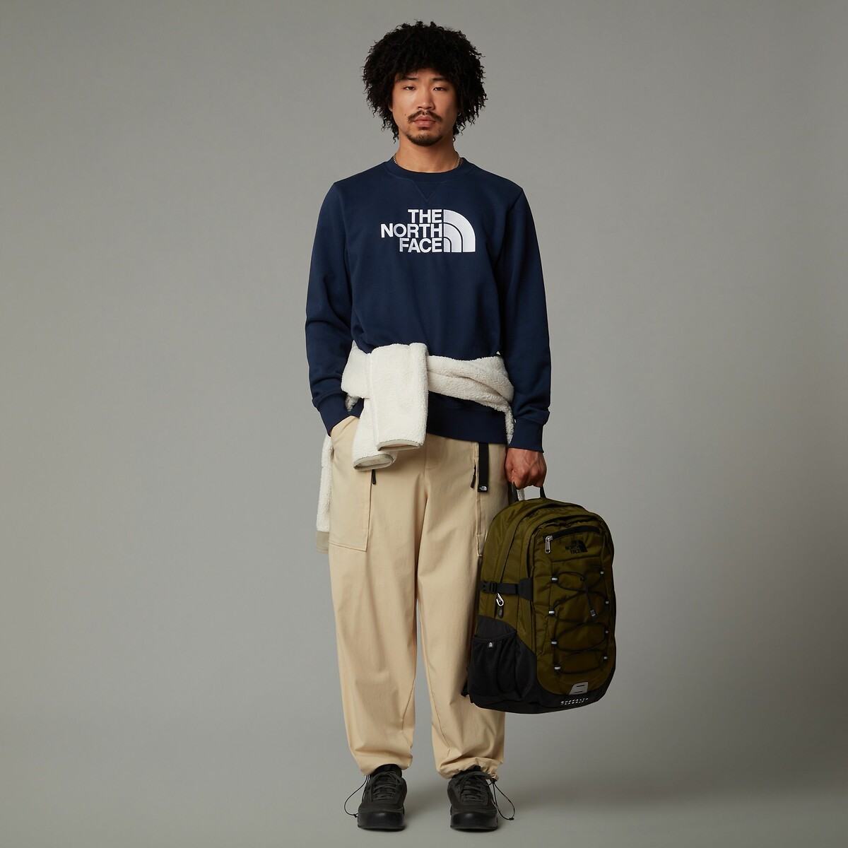 THE NORTH FACE<br>Suéter de gola redonda com o logotipo Drew Peak