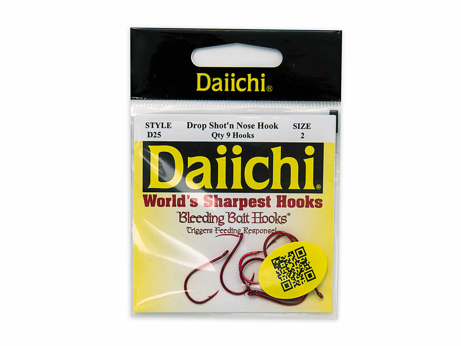 Daiichi Drop Shot Haken - Gr. 1/0 (Bleeding Bait)