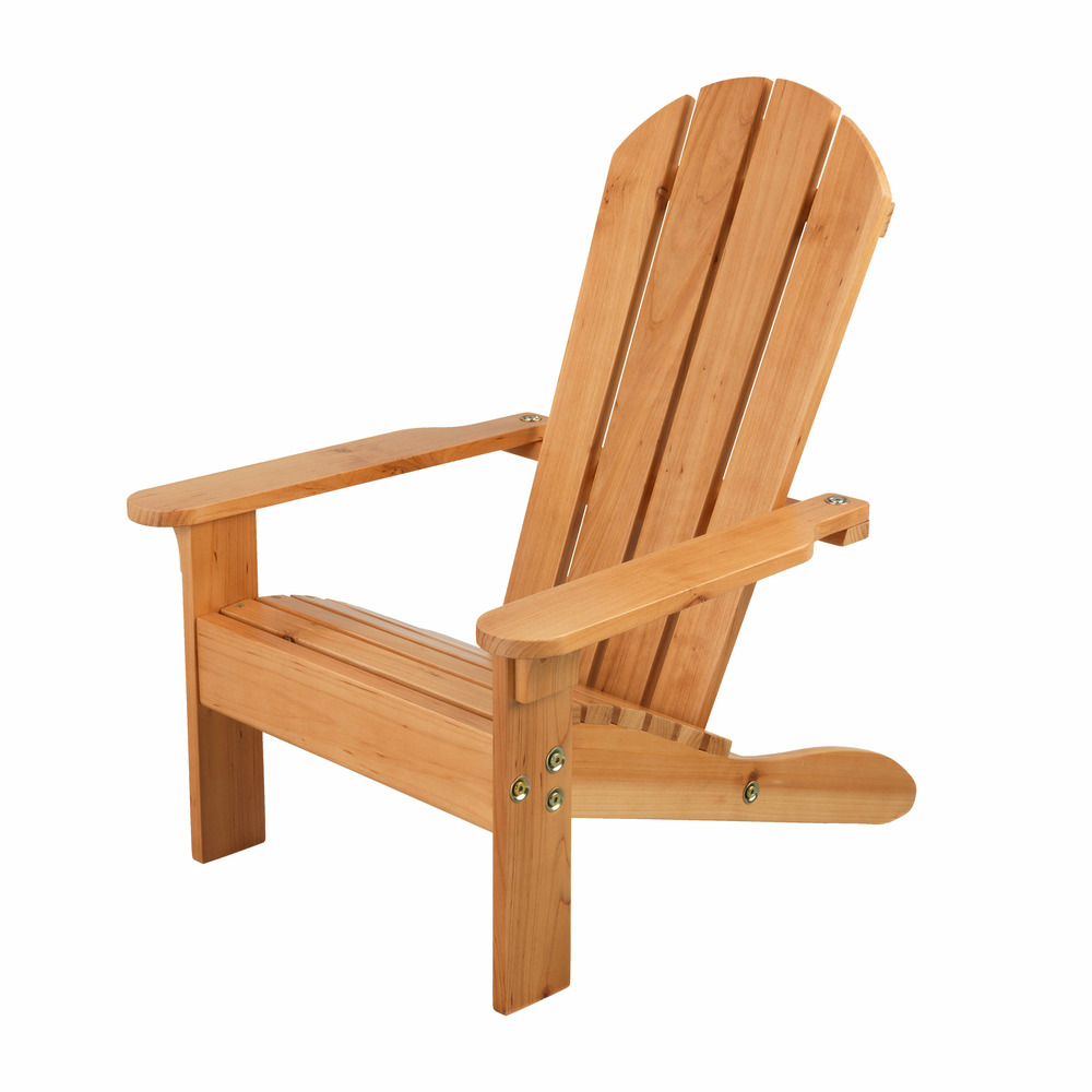 Chaise d'extérieur enfant en bois adirondack - miel
