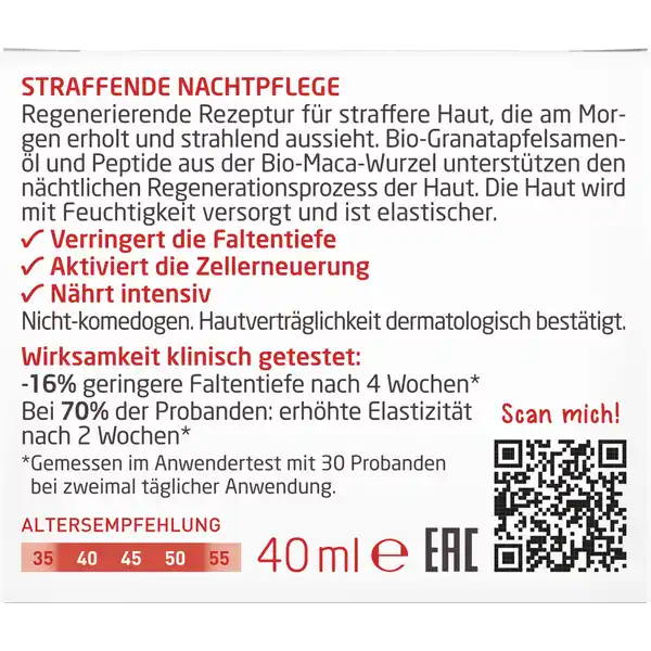 Straffende Nachtpflege