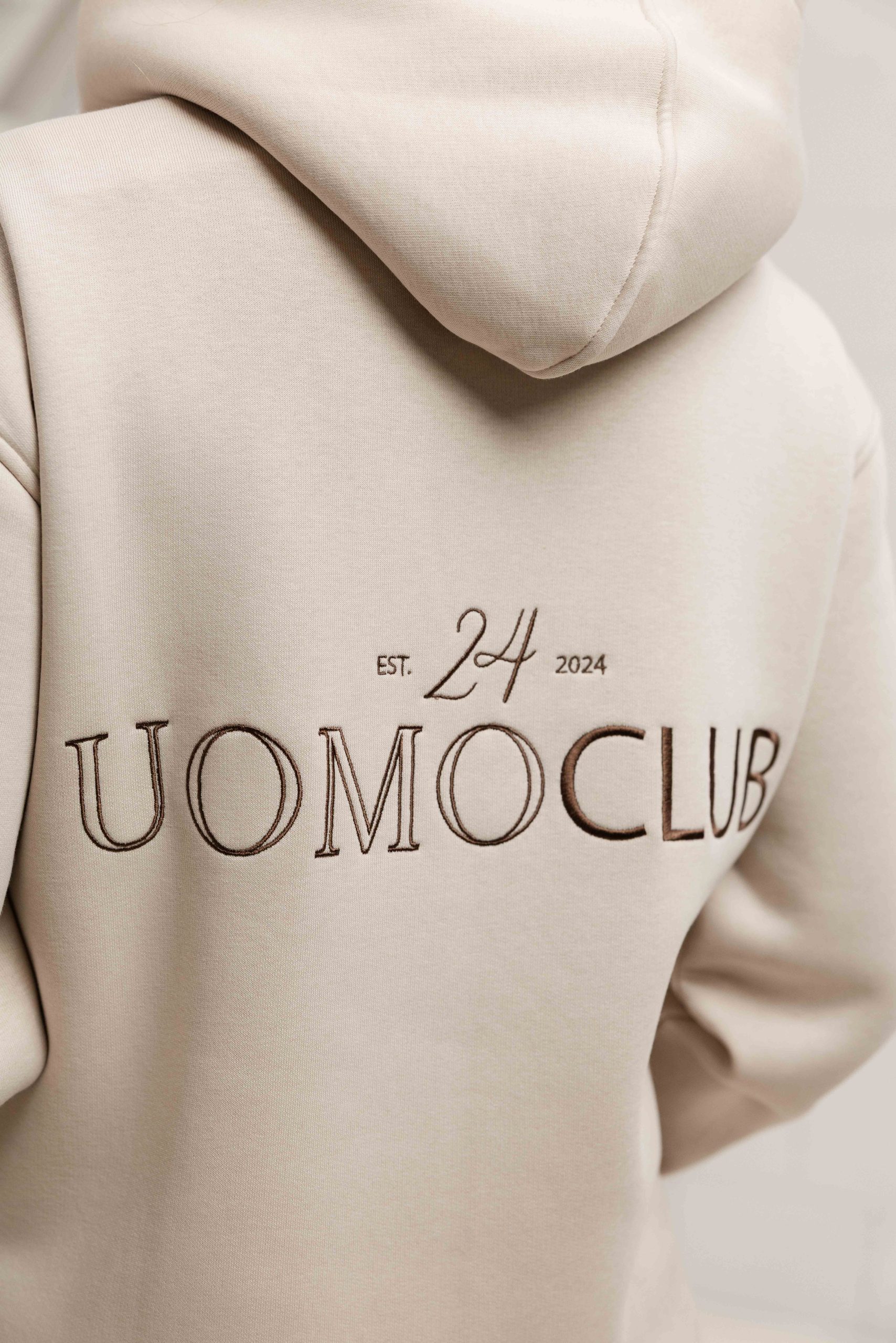 24 Uomo Club Hoodie Dames Beige