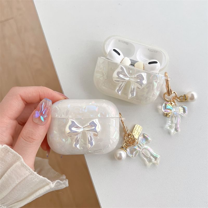 VanDi - Bow AirPods / Pro oortelefoonhoesje met bedel