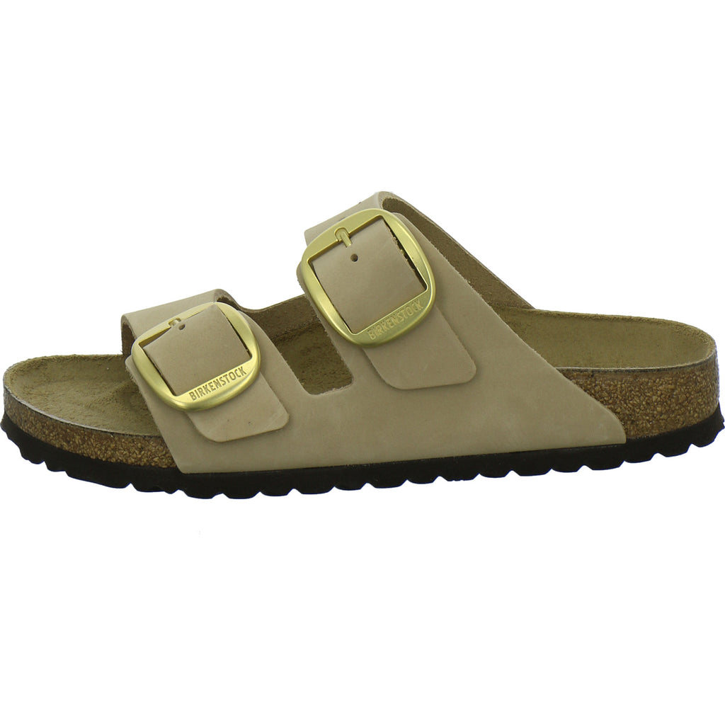 Birkenstock Pantoletten Damen Arizona Big Buckle Beige