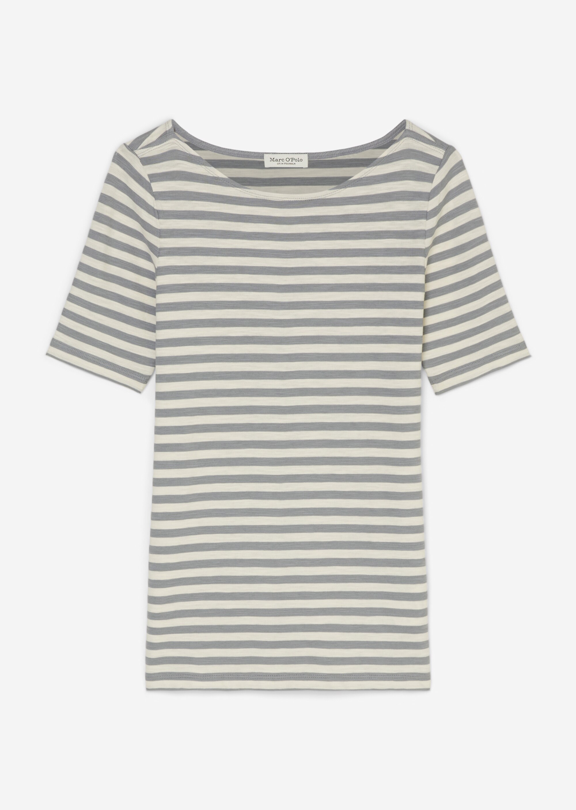Gestreiftes T-Shirt slim aus Organic Cotton-Jersey