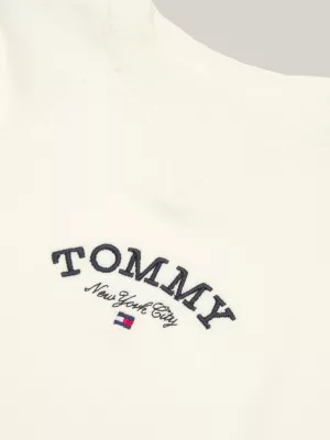 Moletom oversized com gola redonda e logo