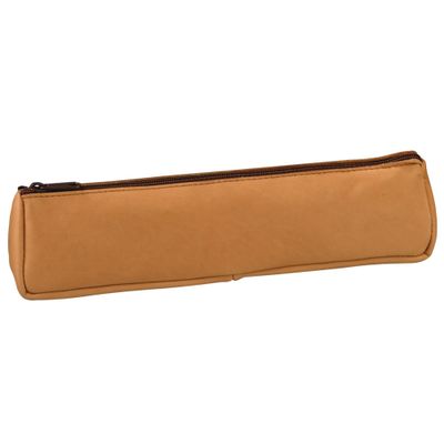 Oxford - Trousse trapèze - 1 compartiment - cuir naturel beige