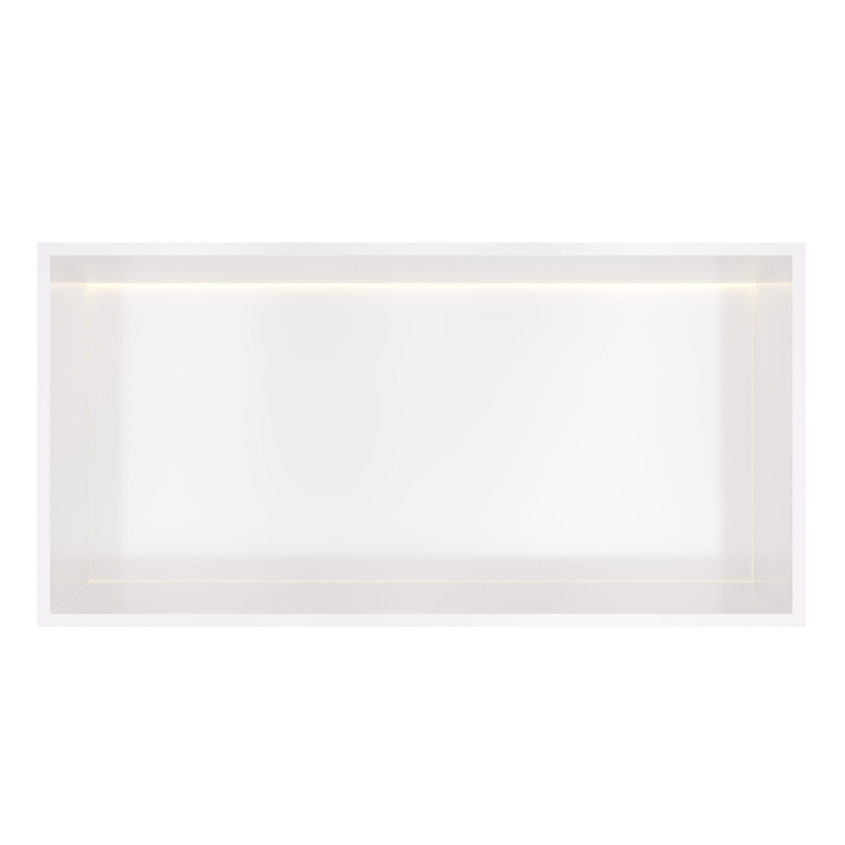 Hotbath &More inbouwnis met verlichting 30x60x10cm wit mat