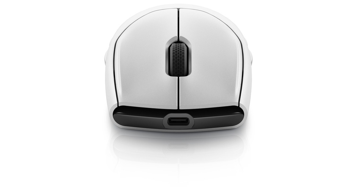 AlienwareTri-Mode draadloze gamingmuis - AW720M  (Wit, 26.000 DPI, 2,4 GHz / Bluetooth / USB-C)