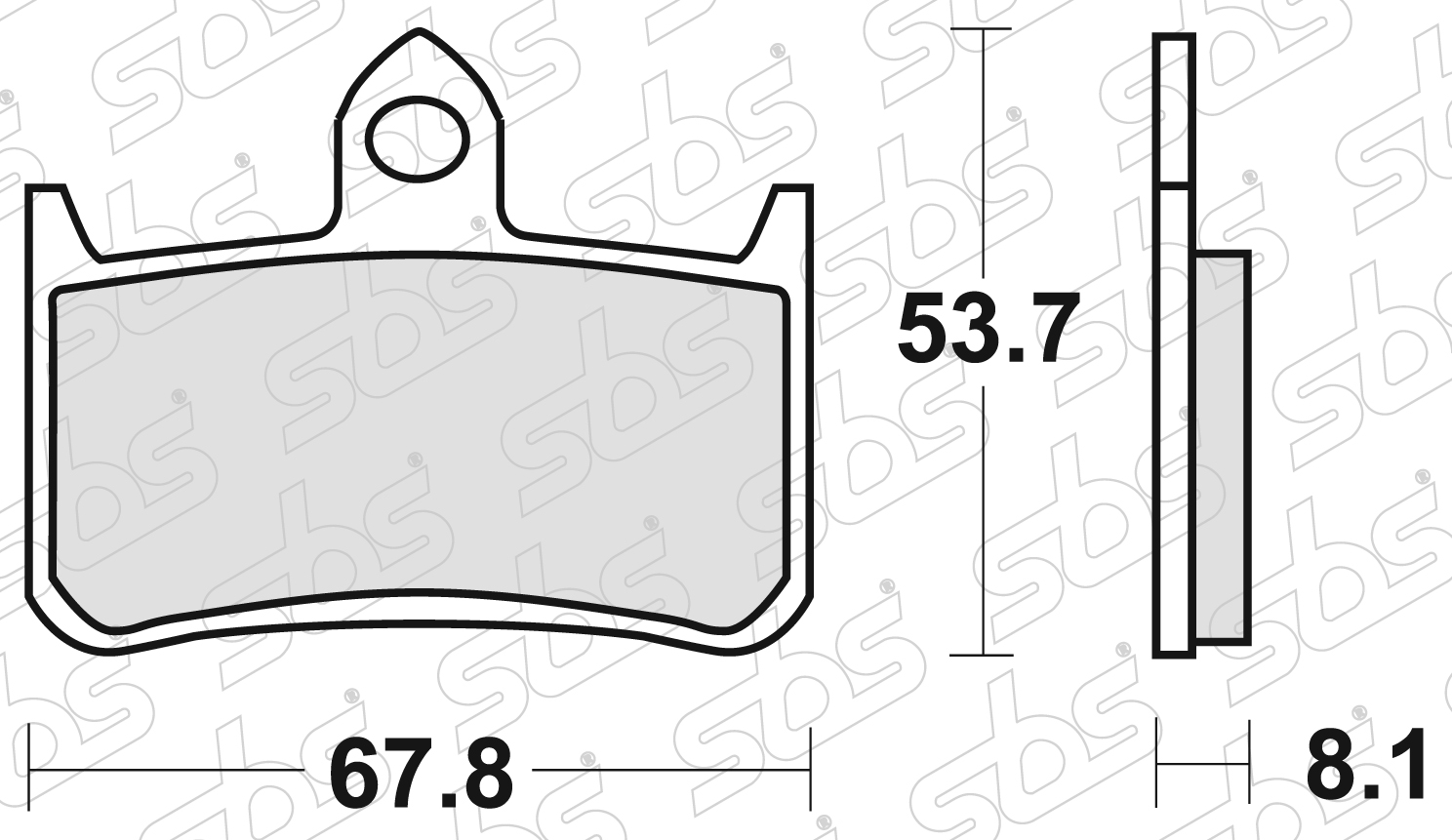 SBS - Plaquettes de frein 622 DC