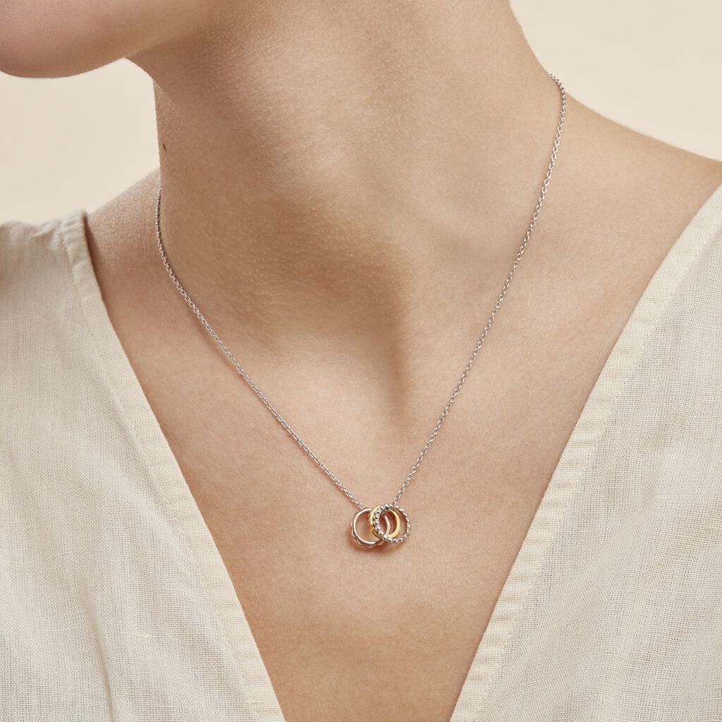 Collier Argent Tricolore Roderick
