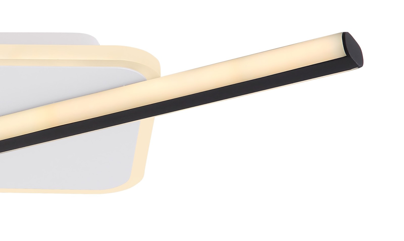 LED-Wandleuchte - weiß-schwarz matt - 70 cm