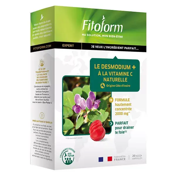 Fitoform Desmodium+ com Vitamina C Natural 20 ampolas