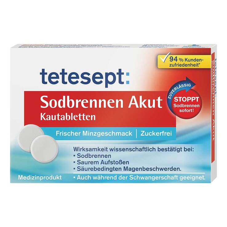 Tetesept Sodbrennen Akut Kautabletten, 20 St
