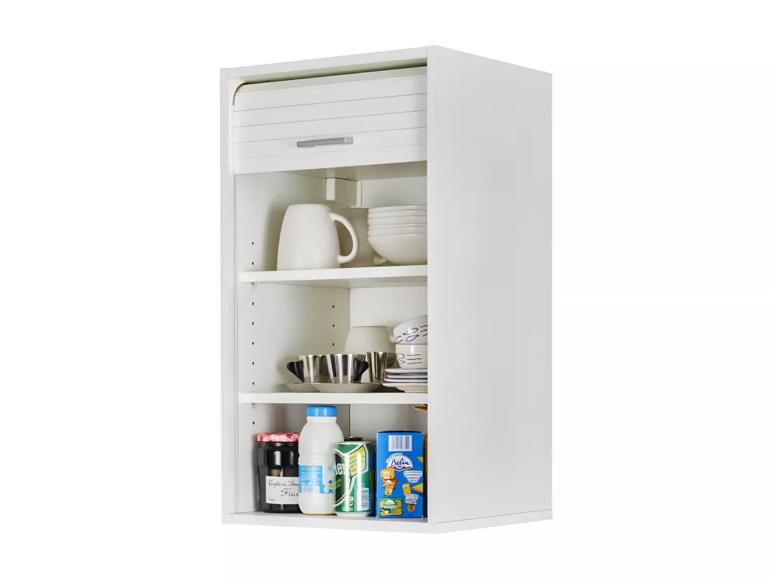 Meuble de rangement de cuisine moyen Blanc - DANNIE
