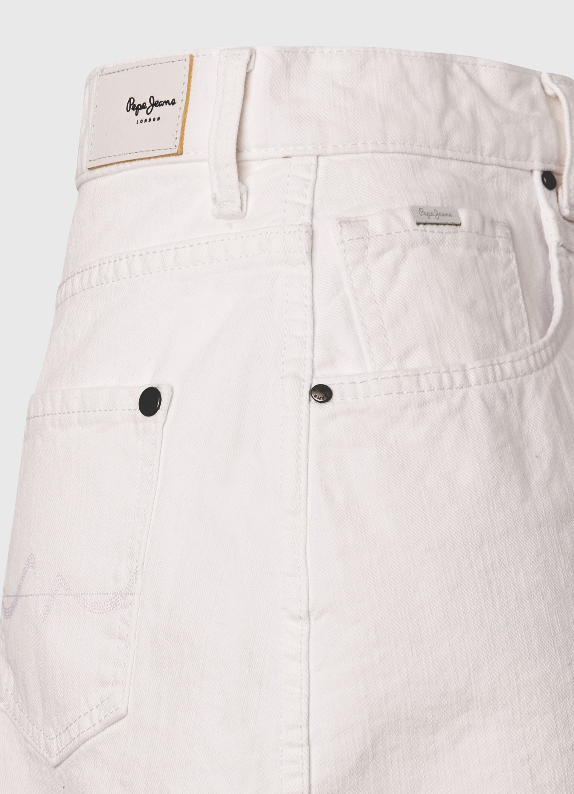 Saia jeans de corte regular - jeans