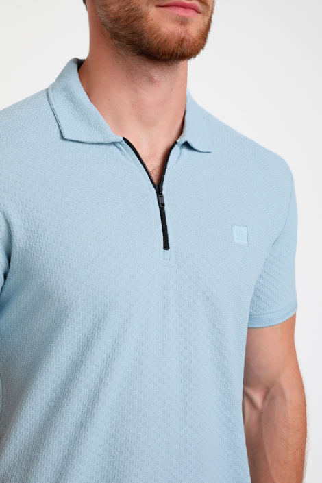 Gabbiano blauwe heren polo