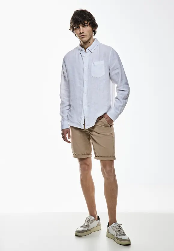Basic Twill Chino Shorts - pure sand