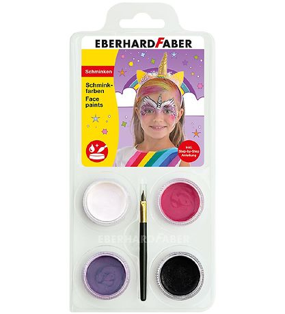 Eberhard Faber Ansigtsmaling - 4 Farver - Enhj?rning