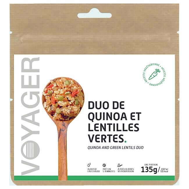 VOYAGER - DUO DE QUINOA ET LENTILLES VERTES