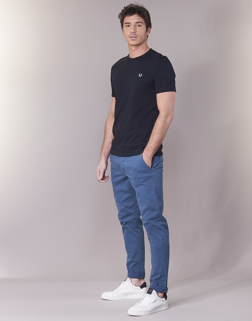 Fred Perry - RINGER T-SHIRT - Marine