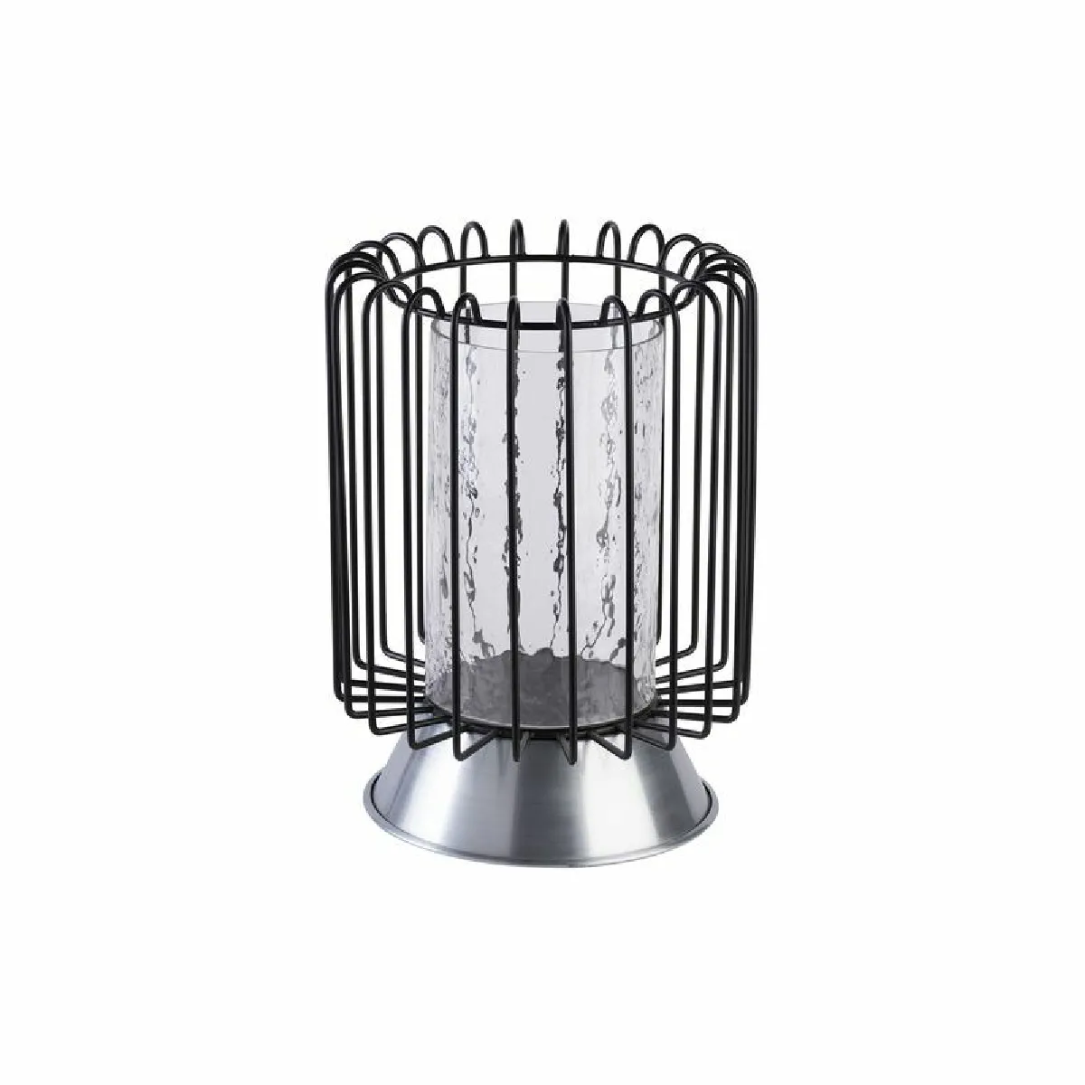 Paris Prix Bougeoir Déco Malibu Noir & Argent