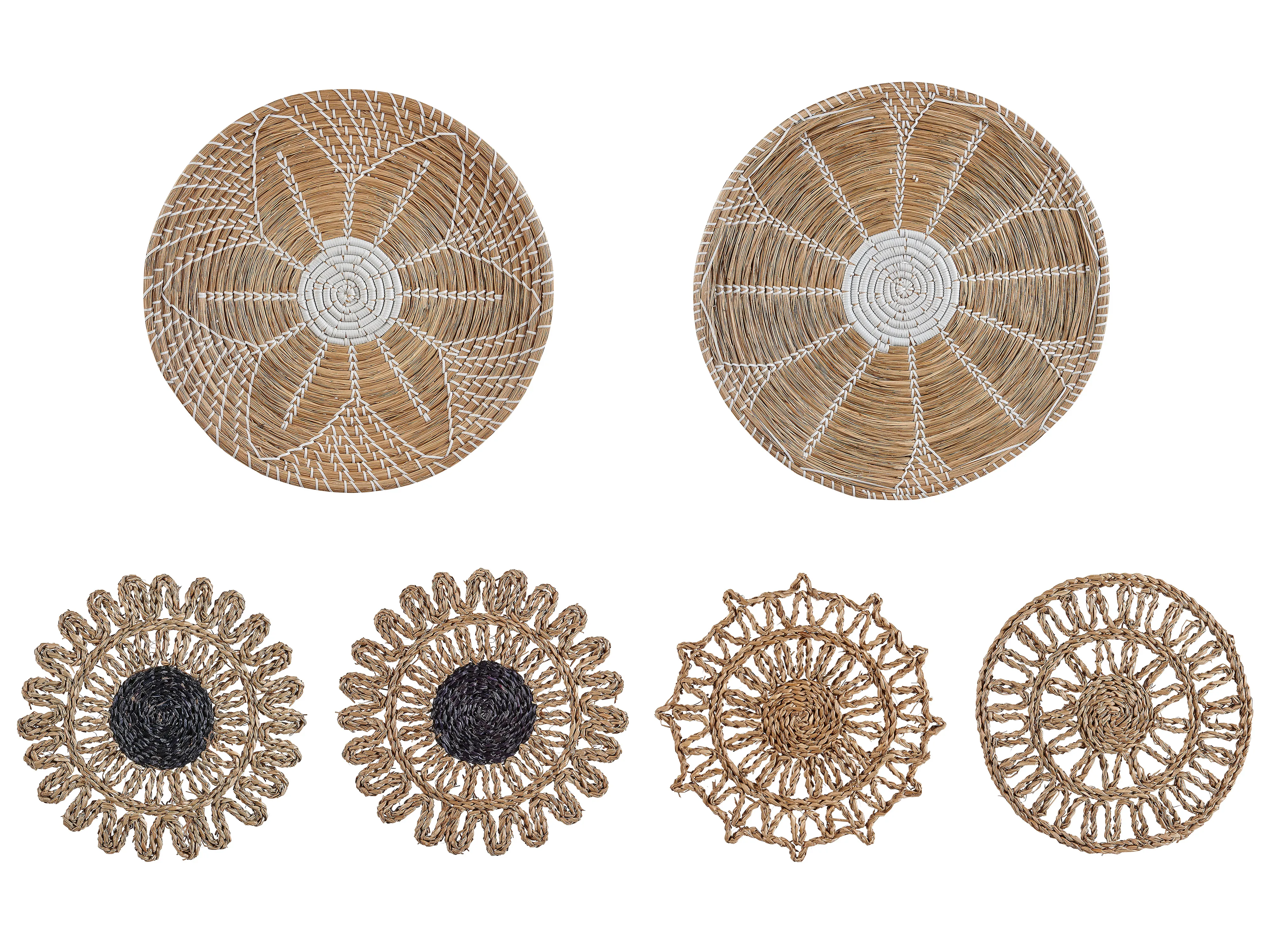 Set van hangende decoraties PINTANO Zeegras 50/35/36 cm Natuurlijk