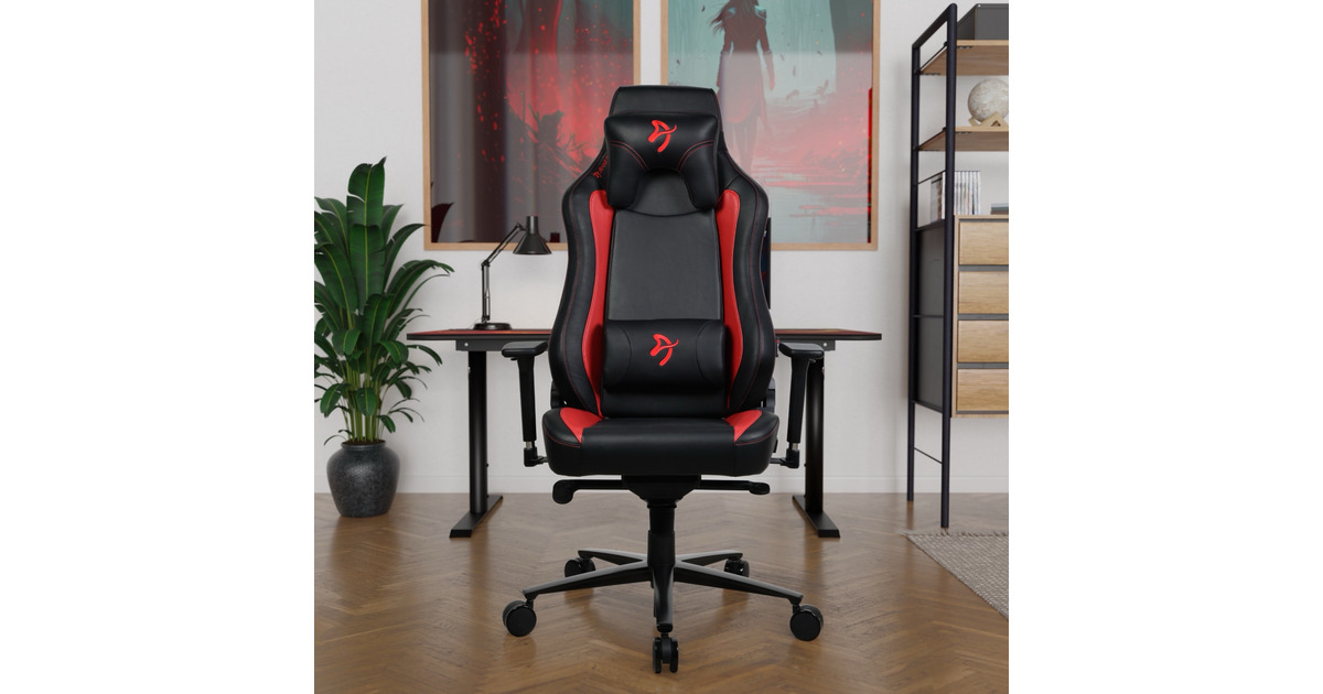ArozziVernazza SoftPU - Black/Red gamestoel  (Zwart/rood)