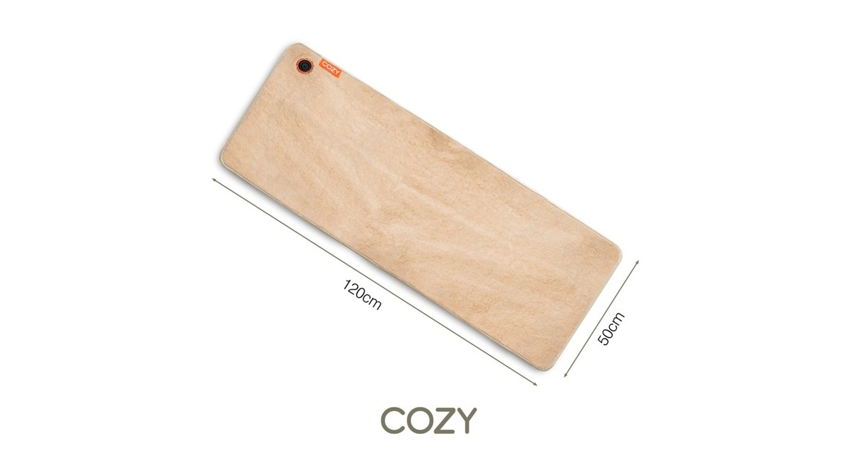 CozyJorv Warmtedeken | Stoelkleed | Stoelverwarmer  (Lichtbeige, Powerbank 10000 mAh)