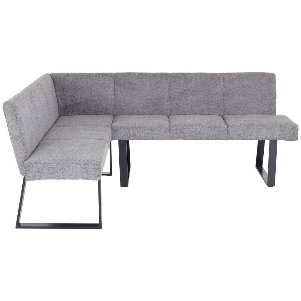 Mid.you Eckbank Grau Metall Textil 5-Sitzer