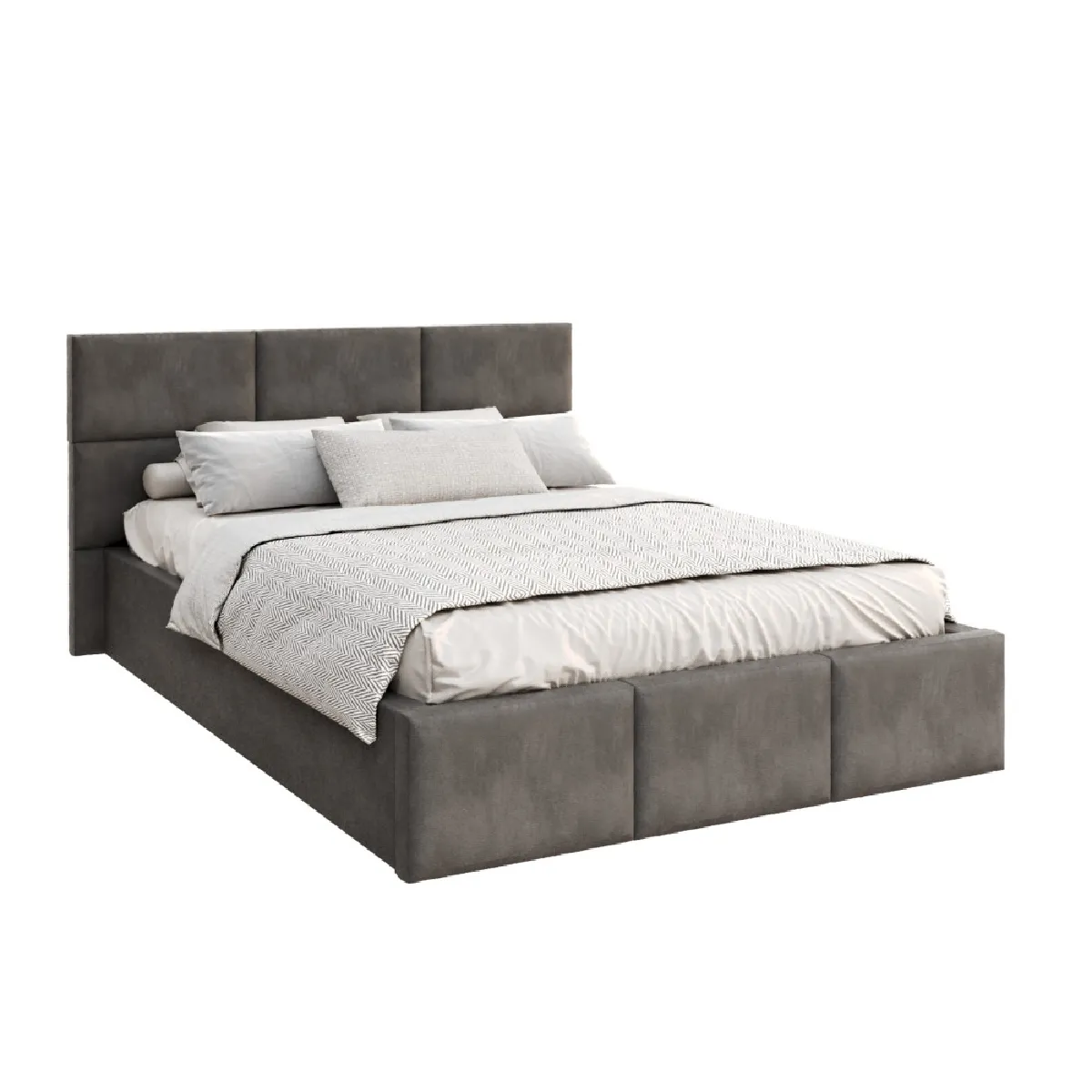 Kids Literie Lit Coffre Denver - 140x190 - Gris Foncé