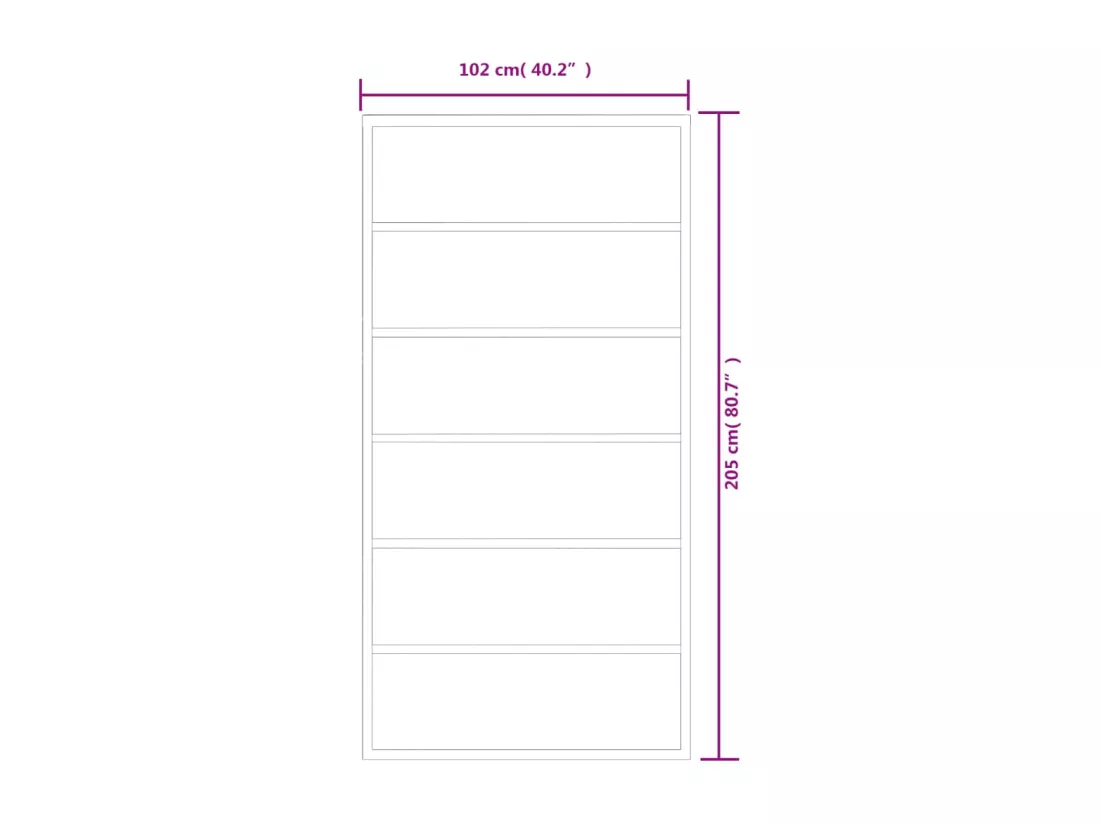 Porte coulissante Verre ESG et aluminium 102x205 cm Noir