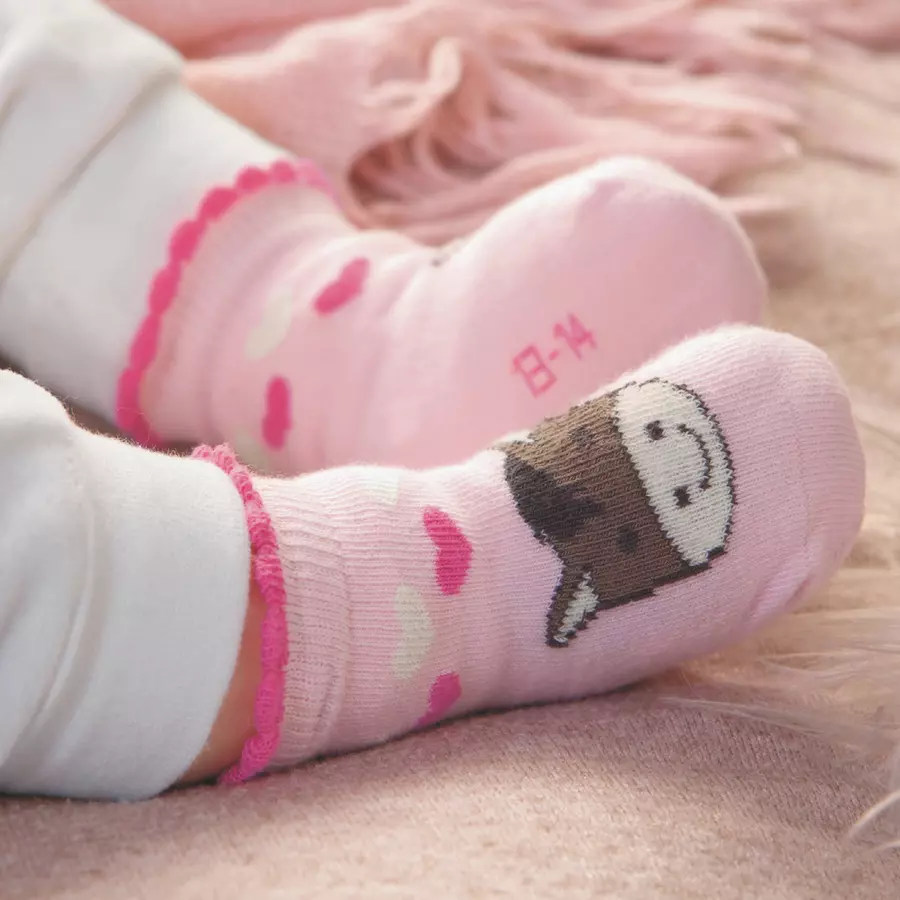 Sterntaler Baby-Söckchen 3er-Pack Pony rosa