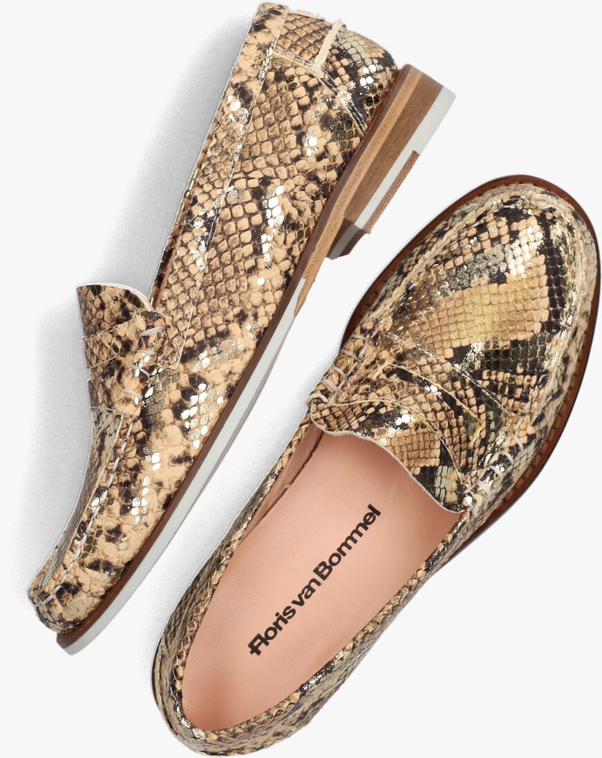FLORIS VAN BOMMEL gouden floris van bommel loafers sfw-40040