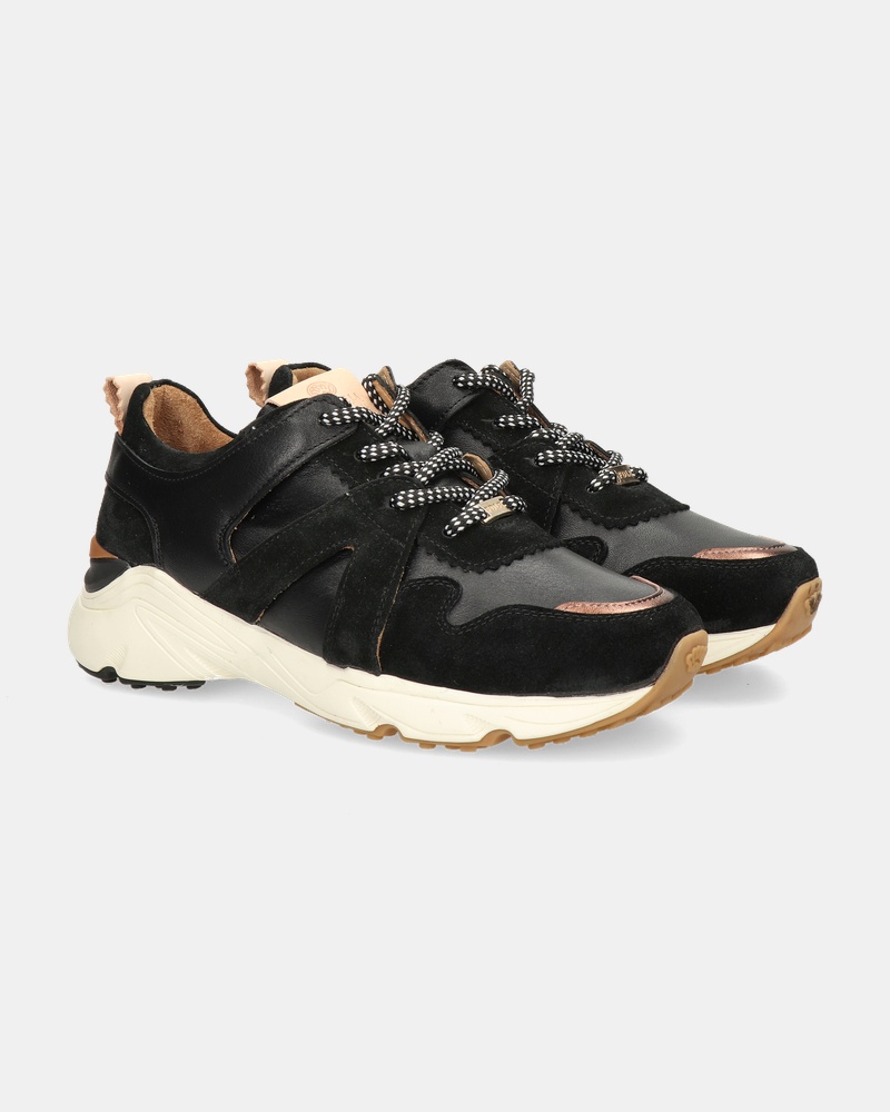 Fred de la Bretoniere Bowi Lage sneakers  - zwart