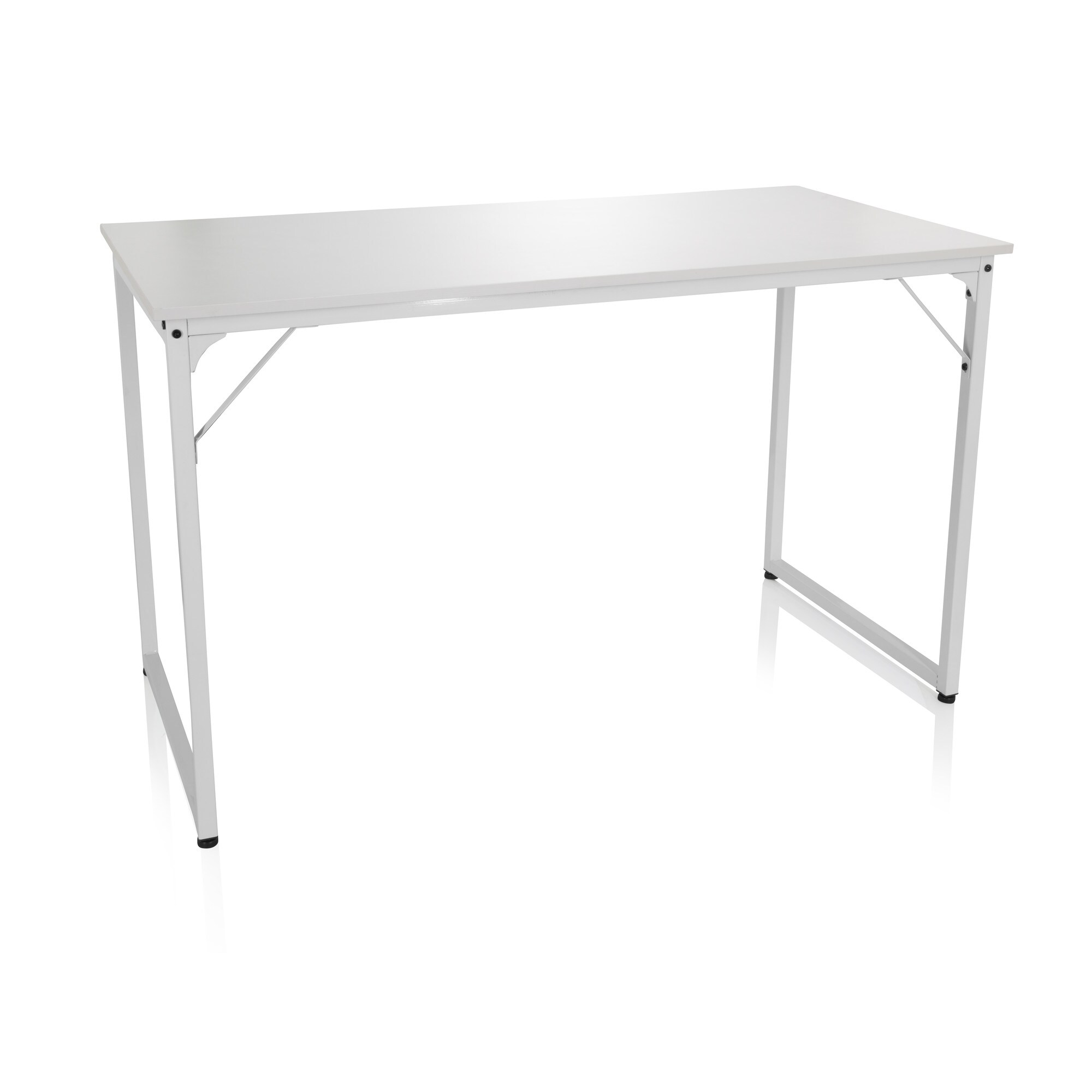 Schreibtisch WORKSPACE II Melaminharzbeschichtete Spanplatte, Gestell pulverbeschichteter Stahl hjh OFFICE