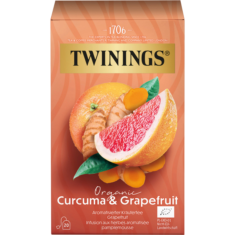 Twinings Tee Bio Kurkuma & Grapefruit, 20 Stück