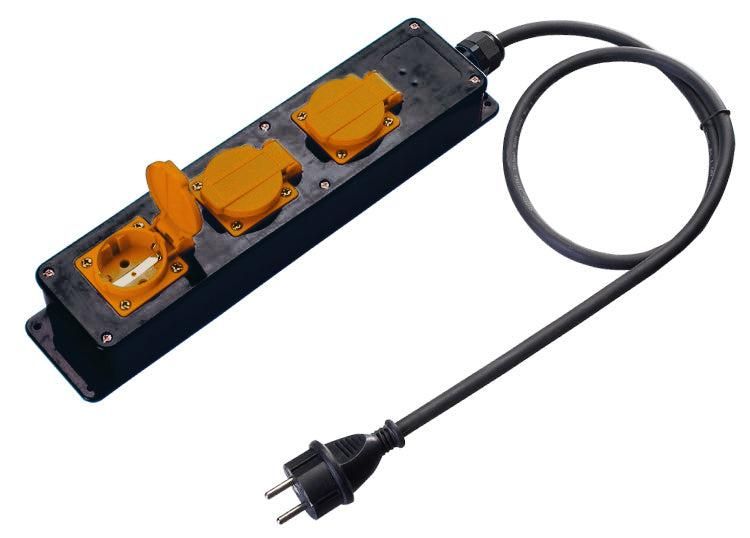 Relectric PRO Stekkerdoos 3-voudig 5 meter 3x1,5 mm - RELEC492275
