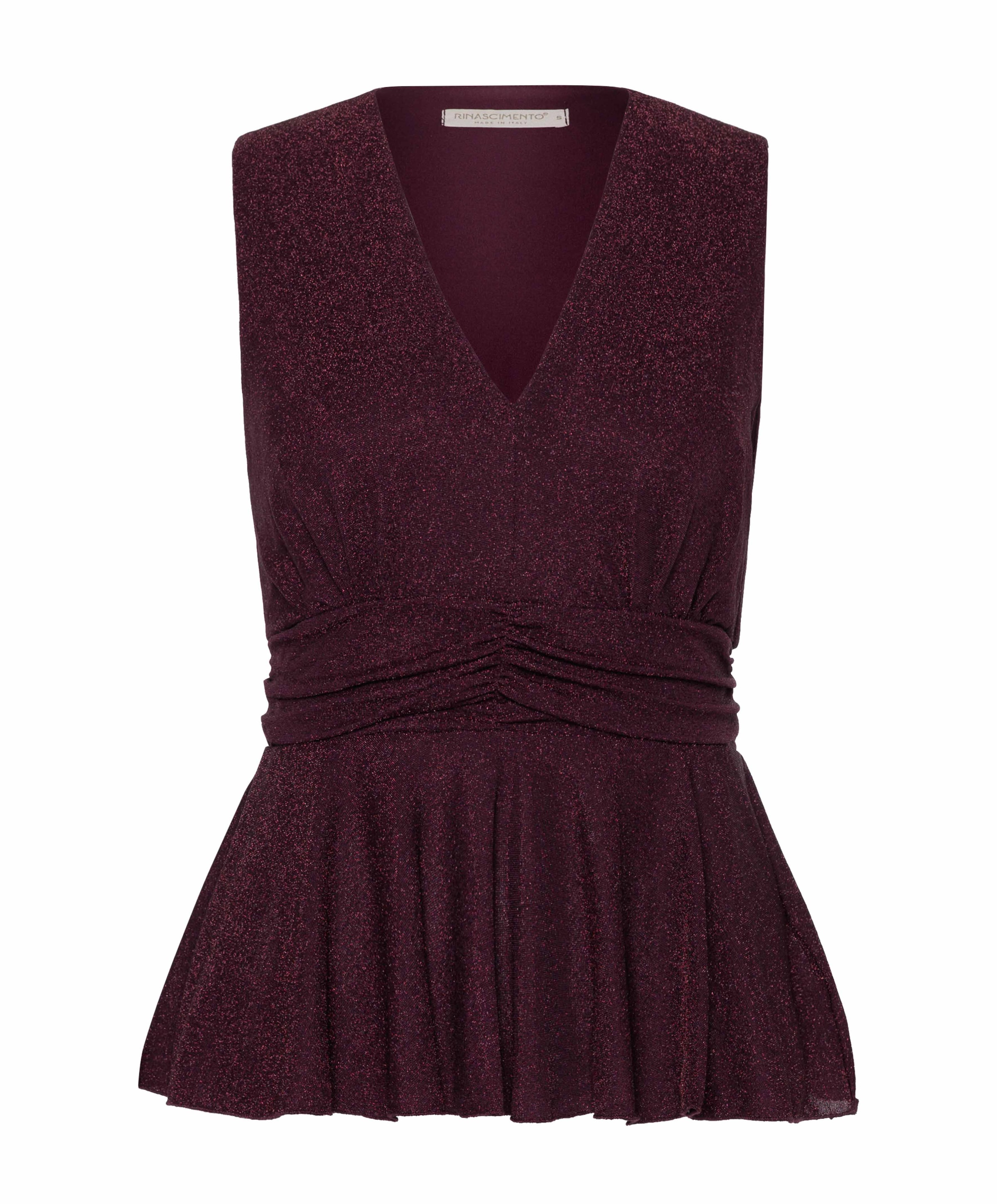 Rinascimento Dames top bordeaux
