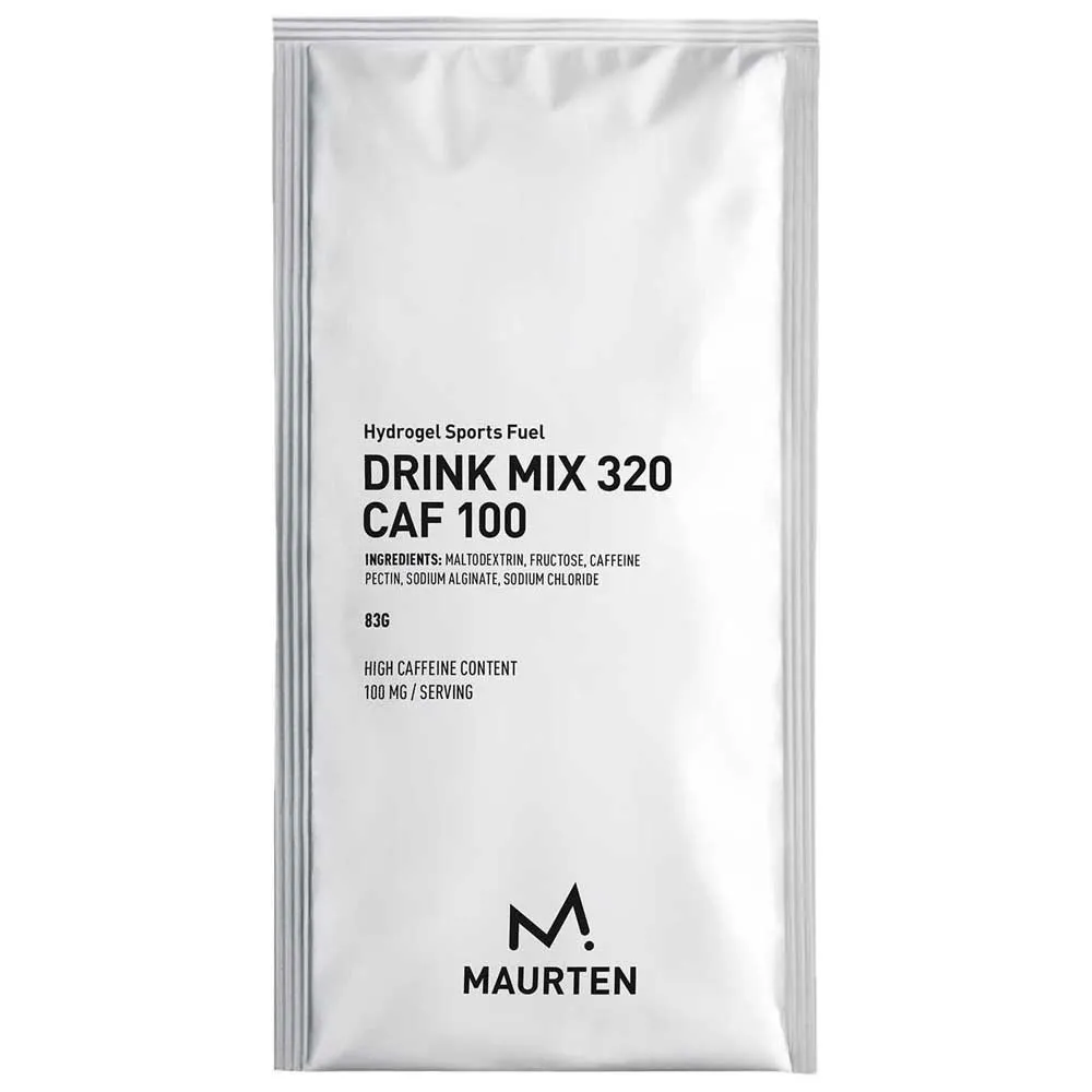 Mistura para bebida Maurten 320 CAF 100, sachê de 83g, sabor neutro, 1 unidade.